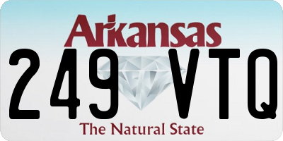 AR license plate 249VTQ