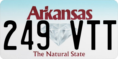 AR license plate 249VTT