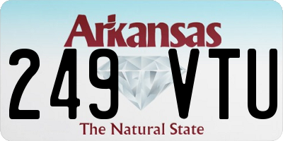 AR license plate 249VTU