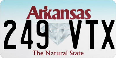 AR license plate 249VTX