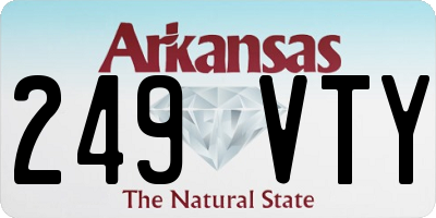 AR license plate 249VTY