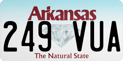 AR license plate 249VUA