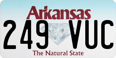 AR license plate 249VUC