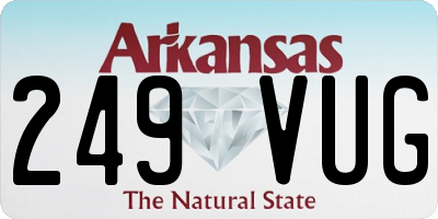 AR license plate 249VUG