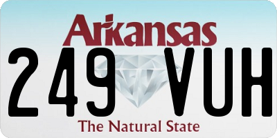 AR license plate 249VUH