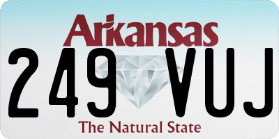AR license plate 249VUJ
