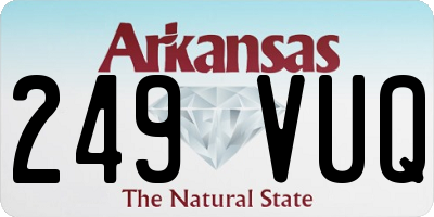 AR license plate 249VUQ