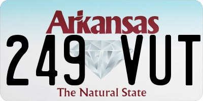 AR license plate 249VUT