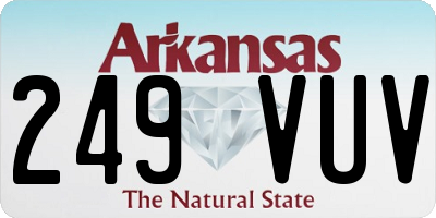 AR license plate 249VUV