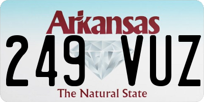 AR license plate 249VUZ