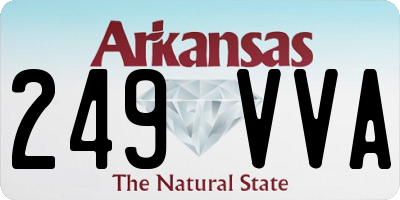 AR license plate 249VVA