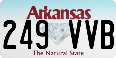 AR license plate 249VVB
