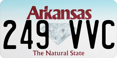 AR license plate 249VVC