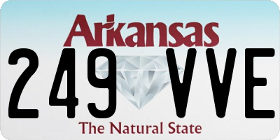 AR license plate 249VVE