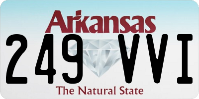 AR license plate 249VVI