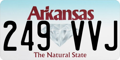 AR license plate 249VVJ