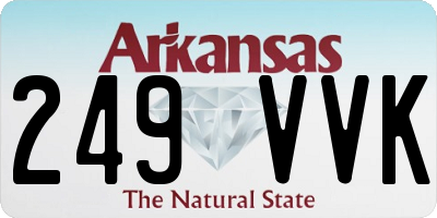 AR license plate 249VVK