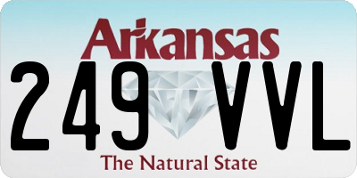 AR license plate 249VVL
