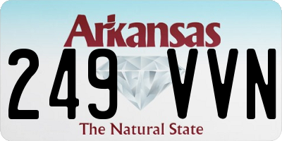AR license plate 249VVN