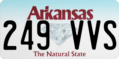 AR license plate 249VVS