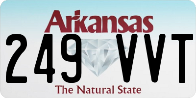 AR license plate 249VVT