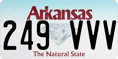AR license plate 249VVV