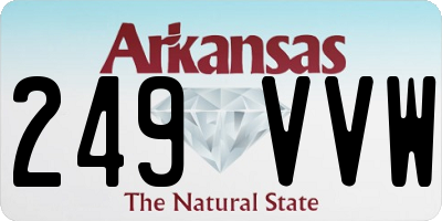 AR license plate 249VVW