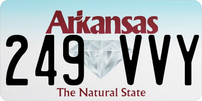 AR license plate 249VVY