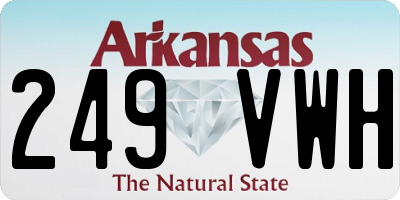 AR license plate 249VWH