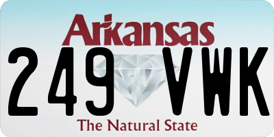 AR license plate 249VWK