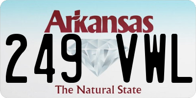 AR license plate 249VWL