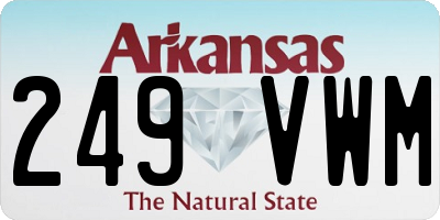 AR license plate 249VWM