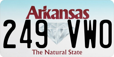 AR license plate 249VWO