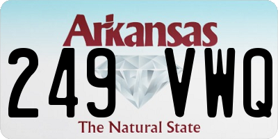 AR license plate 249VWQ