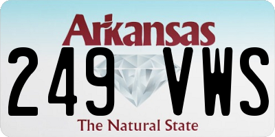AR license plate 249VWS