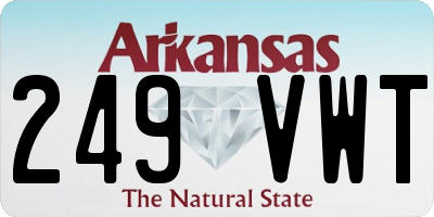 AR license plate 249VWT