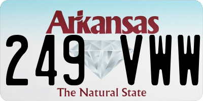 AR license plate 249VWW