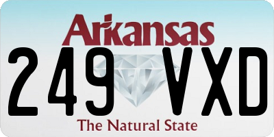 AR license plate 249VXD
