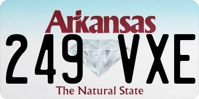 AR license plate 249VXE