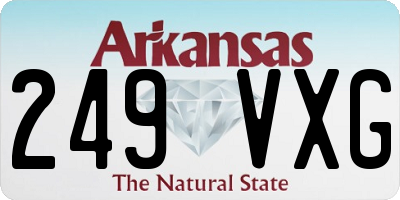 AR license plate 249VXG