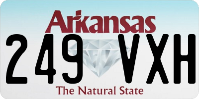 AR license plate 249VXH
