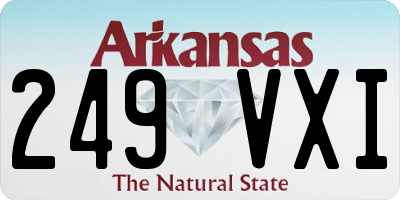 AR license plate 249VXI