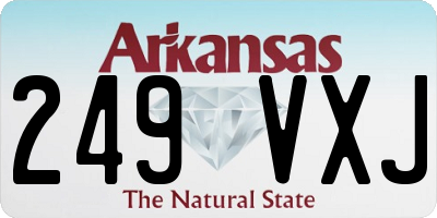 AR license plate 249VXJ