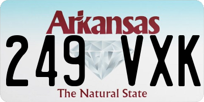 AR license plate 249VXK