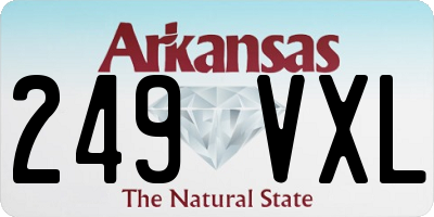 AR license plate 249VXL