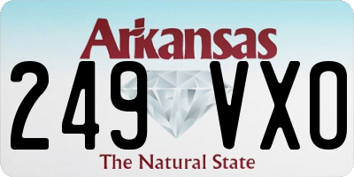 AR license plate 249VXO