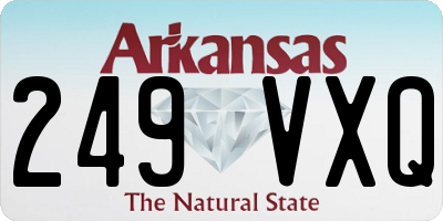 AR license plate 249VXQ