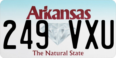 AR license plate 249VXU