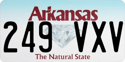 AR license plate 249VXV