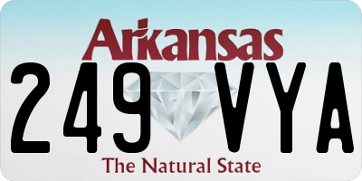 AR license plate 249VYA